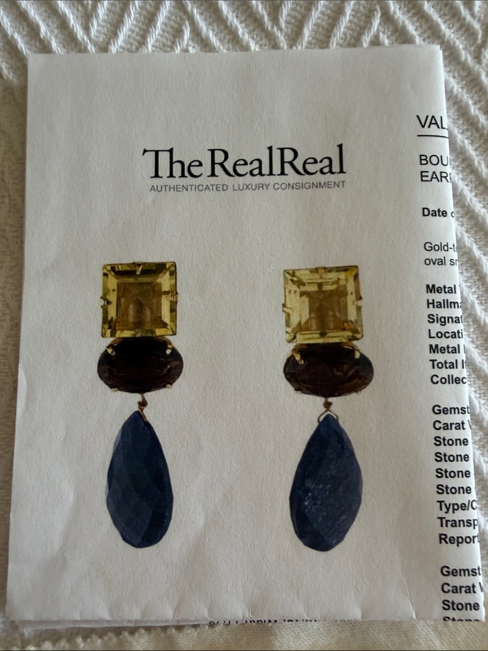 BOUNKIT QUARTZ SMOKY QUARTZ & KYANITE DROP EARRINGS